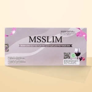 CEK BPOM MS Slim Minuman Serbuk Buah Rasa Plum Hitam