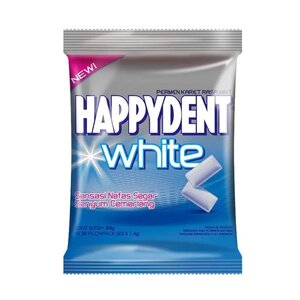 CEK BPOM Happydent Cool White Permen Karet Mint