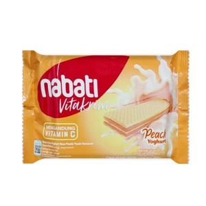 CEK BPOM Nabati Vitakrim Wafer Krim Yoghurt Rasa Peach