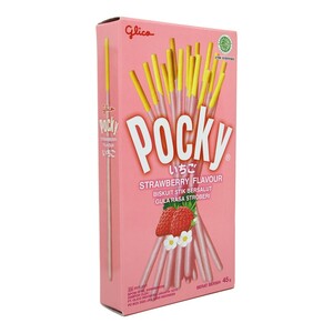 CEK BPOM Pocky Biskuit Stik Bersalut Gula Rasa Stroberi