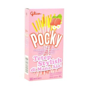 CEK BPOM Pocky Biskuit Stik Rasa Bersalut Gula Stroberi