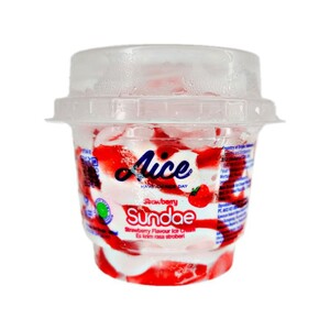 CEK BPOM Aice Es Krim Rasa Stroberi (Strawberry Sundae)