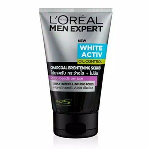 CEK BPOM L' Oreal Men Expert White Activ Oil Control Charcoal Brightening Scrub