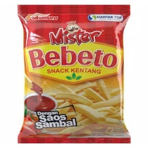 CEK BPOM Mister Bebeto Makanan Ringan Ekstrudat Kentang dengan Saus Sambal