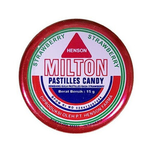 CEK BPOM Milton Kembang Gula Pastilles Rasa Strawberry