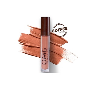 CEK BPOM OMG Oh My Glam Matte Kiss Lip Cream 14 Cappuccino