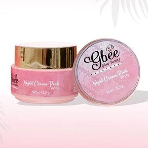 CEK BPOM Gbee Night Cream Pink Series With Extract Pomegranate & Aloe Vera