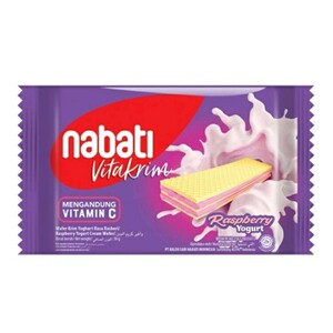 CEK BPOM Nabati Vitakrim Wafer Krim Yoghurt Rasa Raspberry