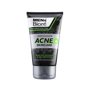 CEK BPOM Men's Biore Facial Foam Gentle & Clean Acne Skincare