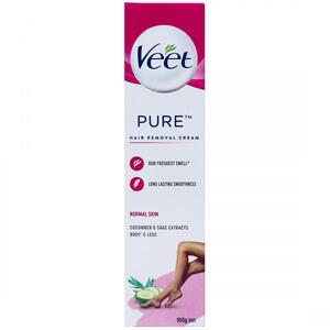 CEK BPOM Veet Hair Removal Cream Normal Skin with Cucumber & Sage Extracts