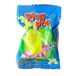 CEK BPOM Ring Pop Kembang Gula Rasa Lemon (Lemon Lilt)