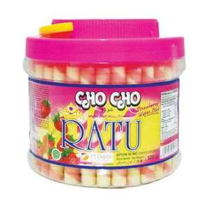 CEK BPOM Cho Cho Ratu Wafer Roll Rasa Stroberi