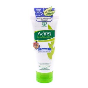 CEK BPOM Mentholatum Acnes Acnes Natural Care Deep Pore Cleanser Face Wash