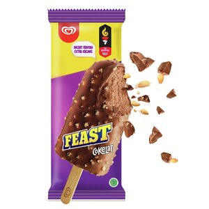 CEK BPOM Walls Feast Es Krim Rasa Cokelat Berlapis Cokelat dan Kacang