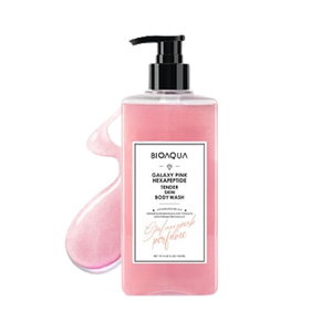 CEK BPOM Bioaqua Galaxy Pink Hexapeptide Tender Skin Body Wash