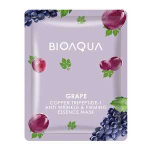 CEK BPOM Bioaqua Grape Copper Tripeptide-1 Anti-Wrinkle & Firming Essence Mask