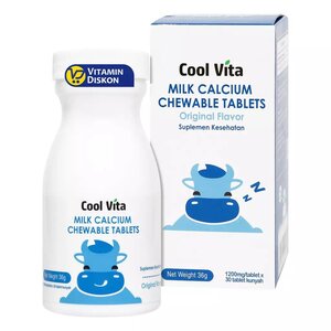 CEK BPOM Cool-Vita Milk Calcium Chewable Tablet (Original Flavor)