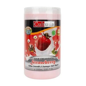 CEK BPOM Cultusia Creambath Strawberry Extra Smooth and Damage Hair Repair