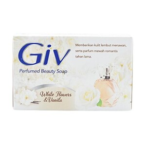 CEK BPOM Giv White Beauty Soap White Flowers & Vanila (Putih)