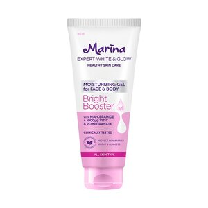 CEK BPOM Marina Expert White & Glow Moisturizing Gel for Face & Body - Bright Booster Pome