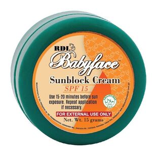 CEK BPOM RDL Babyface Sunblock Cream SPF 15