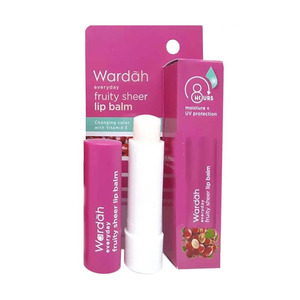 CEK BPOM Wardah Everyday Fruity Sheer Lip Balm Grape