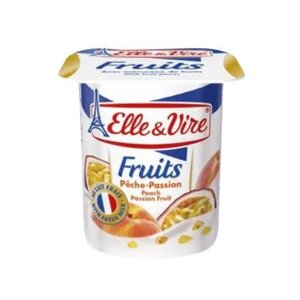 Elle & Vire Makanan Pencuci Mulut Berbahan Dasar Susu Rasa Buah Persik