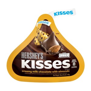 Hersheys Kisses Cokelat Susu dengan Kacang Almond (Creamy Milk Chocolate with Almonds)