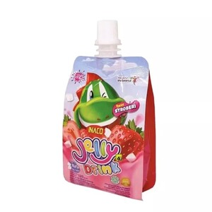 Inaco Minuman Jeli Rasa Stroberi dengan Nata De Coco (Jelly Drink)