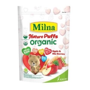 Milna Nature Makanan Ringan Organik Rasa Apel dan Campuran Buah Beri