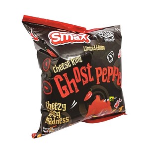 Smax Ring X Daebak Makanan Ringan Ekstrudat Rasa Keju Pedas (Cheese Ring Ghost Pepper)