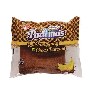 Padimas Roti Panggang Rasa Coklat dengan Isian Rasa Pisang