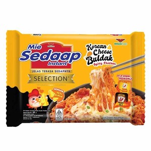 Sedaap Mi Instan Goreng Rasa Ayam Pedas Keju (Korean Cheese Buldak Spicy Chicken)