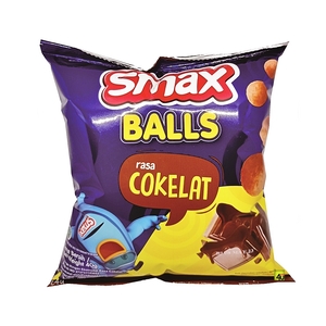 Smax Balls Makanan Ringan Ekstrudat Rasa Cokelat