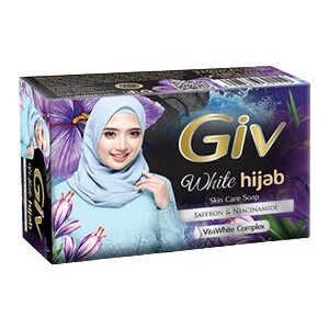 Giv White Hijab Bar Soap Saffron & Niacinamide