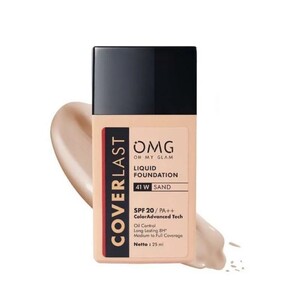 OMG Oh My Glam Coverlast Liquid Foundation 41 W Sand