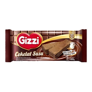 Gizzi Wafer Krim Rasa Cokelat Dan Susu