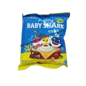 Atira (Desain Pinkfong Baby Shark - Biru) Makanan Ringan Ekstrudat Rasa Balado