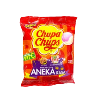 Chupa Chups Kembang Gula Lollipop Aneka Rasa (Cola, Stroberi Krim)