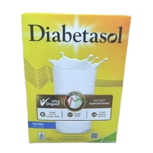 Diabetasol (Design R23) Minuman mengandung susu bubuk rasa vanila