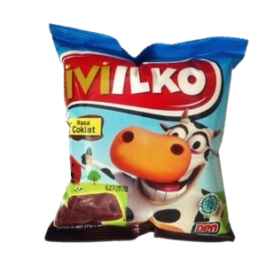 Milko Makanan Ringan Ekstrudat Rasa Cokelat