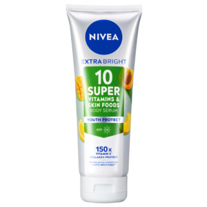 Nivea Extra Bright 10 Super Vitamins & Skin Foods Body Serum Youth Protect