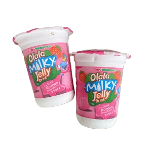 Olala Minuman Jeli Rasa Susu Stroberi