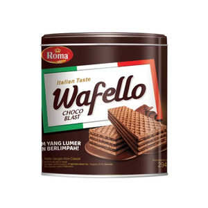 Wafello Wafer dengan Krim Cokelat