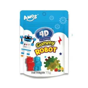 Amos 4d Permen Lunak Bentuk Robot