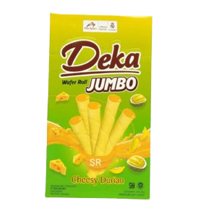 Deka Wafer Roll Rasa Keju Durian (Cheesy Durian Wafer Roll)