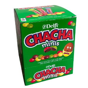 Delfi - Cha Cha Minis Cokelat Susu Salut Gula Aneka Warna