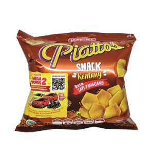 Jacknjill Piattos Makanan Ringan Kentang Rasa Sapi Panggang