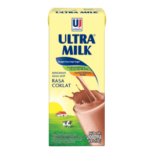Ultra Milk Desain1 Susu UHT Rasa Cokelat