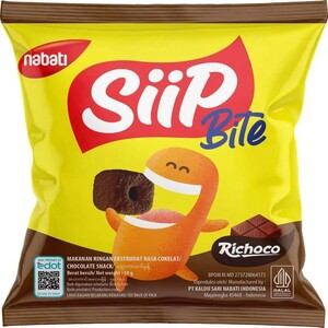Nabati Siip Makanan Ringan Ekstrudat Rasa Cokelat